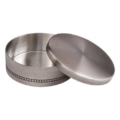 Snuff Box With Decoration Pewter